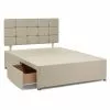 Bedmaster Universal 2 Drawer Linen Divan Base With Headboard
