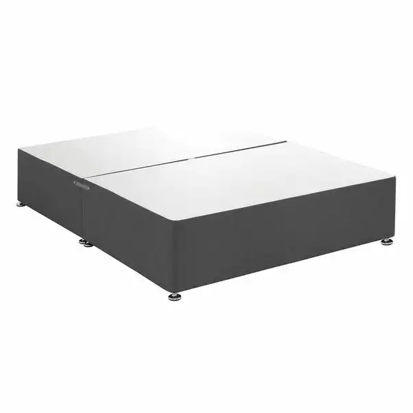 Dunelm Universal Charcoal Linen Divan Base 1 Dunelm Universal Charcoal Linen Divan Base