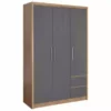 Seconique Seville Triple 2 Drawer Wardrobe