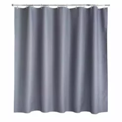 Dunelm Waffle Grey XL Shower Curtain