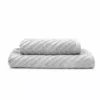 Dunelm Chevron Sculptured Silver Towel