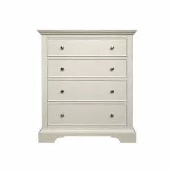 Dunelm Charlotte 4 Drawer Chest, Ivory
