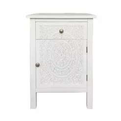 Dunelm Samira 1 Door & 1 Drawer Chest, White