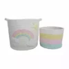Dunelm Unicorn Dreams Pack Of 2 Storage Baskets