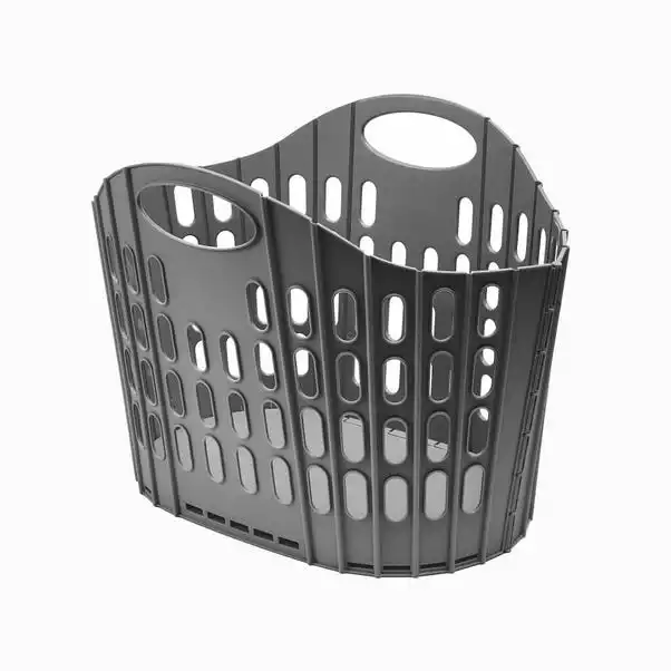 Addis Fold Flat Grey Laundry Basket 2 Addis Fold Flat Grey Laundry Basket - Image 2