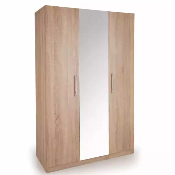 Harmony Holborn Triple Wardrobe, Mirrored 1 Harmony Holborn Triple Wardrobe, Mirrored
