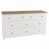 Core Capri 8 Drawer Chest, White &Pine