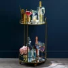 Dunelm Pimlico Antique Brass Drinks Trolley