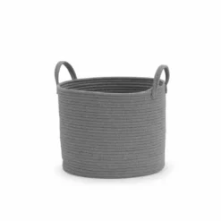 Dunelm Cotton Rope Grey Storage Basket