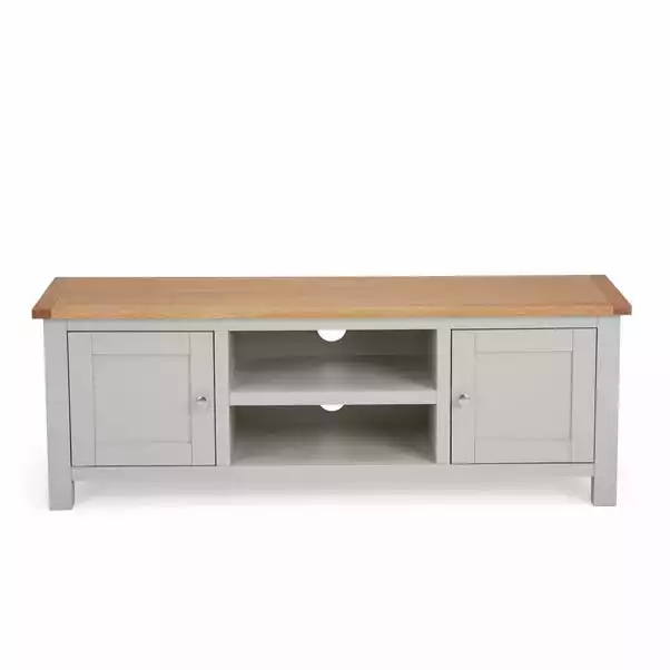 Dunelm Bromley Grey Wide TV Stand 2 Dunelm Bromley Grey Wide TV Stand - Image 2