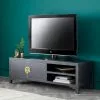 Dunelm Hanna Black Wide TV Stand