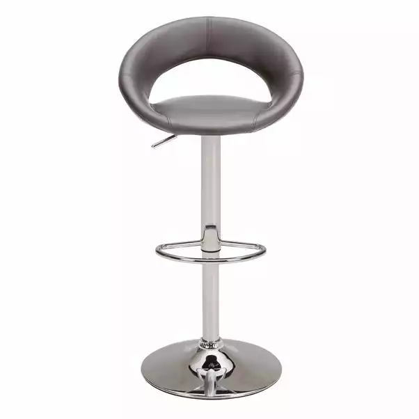 Dunelm Knox Faux Leather Bar Stool 2 Dunelm Knox Faux Leather Bar Stool - Image 2