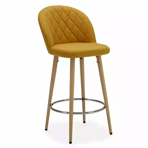 Dunelm Astrid Fabric Bar Stool 3 Dunelm Astrid Fabric Bar Stool - Image 3