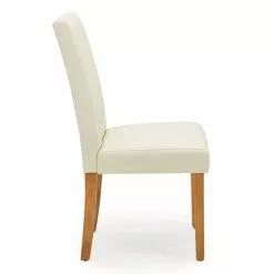 Dunelm Hugo Set Of 2 Faux Leather Cream Dining Chairs -Dunelm Sales Store 30662752 alt04