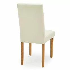 Dunelm Hugo Set Of 2 Faux Leather Cream Dining Chairs -Dunelm Sales Store 30662752 alt05