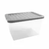 Dunelm 25L Silver Plastic Storage Box