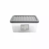 Dunelm 11L Silver Plastic Storage Box