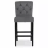 Dunelm Newbury Bar Stool Grey Velvet