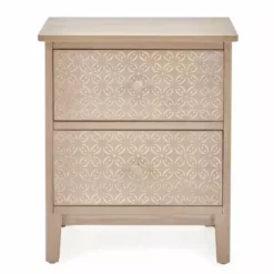 Dunelm Ivy 2 Drawer Bedside Table