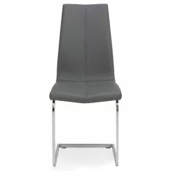 Dunelm Jamison Set Of 2 Faux Leather Grey Dining Chairs -Dunelm Sales Store 30668447 alt03