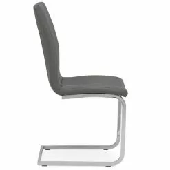 Dunelm Jamison Set Of 2 Faux Leather Grey Dining Chairs -Dunelm Sales Store 30668447 alt04