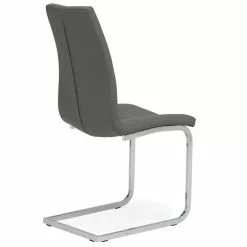 Dunelm Jamison Set Of 2 Faux Leather Grey Dining Chairs -Dunelm Sales Store 30668447 alt05