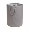 Dunelm Geo Tile Grey Laundry Bag