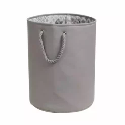 Dunelm Geo Tile Grey Laundry Bag