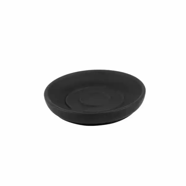 Elements Matt Black Soap Dish 2 Elements Matt Black Soap Dish - Image 2