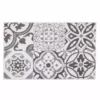 Dunelm Geo Tile Grey Bath Mat