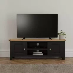 Dunelm Bromley Black Wide TV Stand