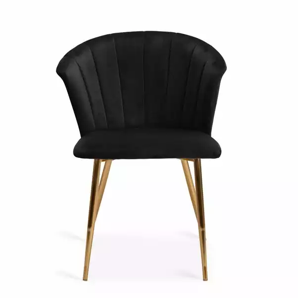 Dunelm Kendall Velvet Dining Chair 2 Dunelm Kendall Velvet Dining Chair - Image 2
