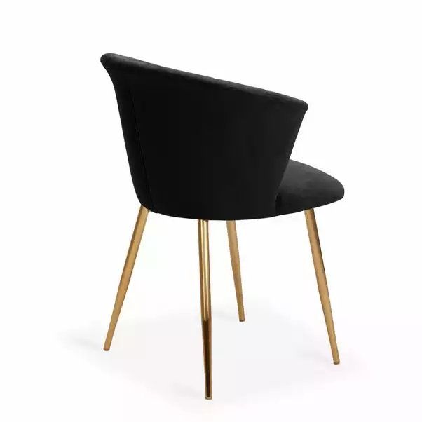 Dunelm Kendall Velvet Dining Chair 4 Dunelm Kendall Velvet Dining Chair - Image 4