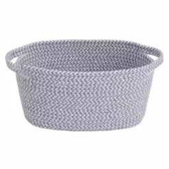 Dunelm Light Grey Rope Basket