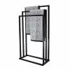 Lloyd Pascal Black 3 Rail Free Standing Towel Holder