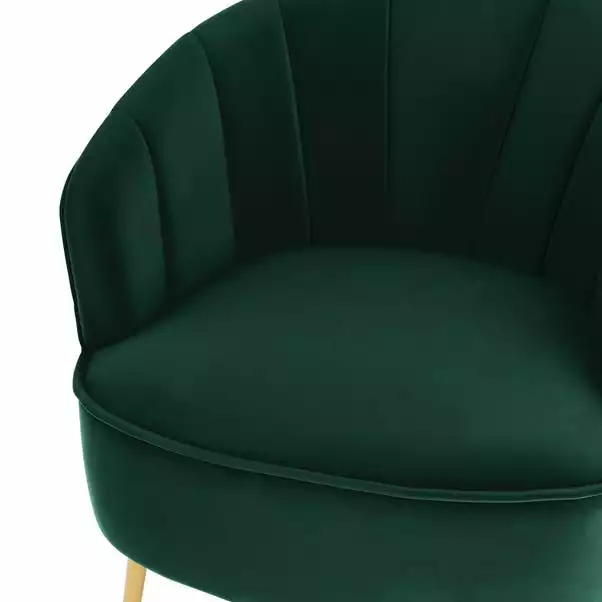 Dunelm Matilda Velvet Shell Accent Chair 5 Dunelm Matilda Velvet Shell Accent Chair - Image 5
