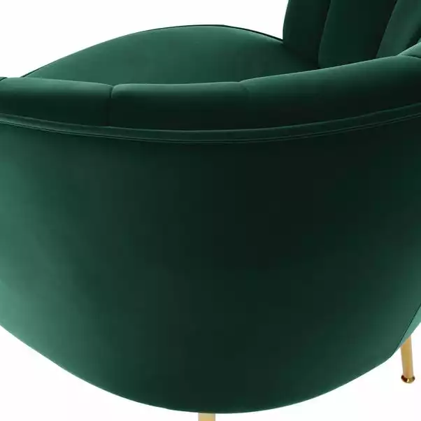 Dunelm Matilda Velvet Shell Accent Chair 6 Dunelm Matilda Velvet Shell Accent Chair - Image 6