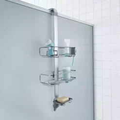 Simplehuman Silver Shower Caddy