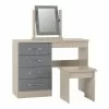 Seconique Nevada 4 Drawer Dressing Table Set With Mirror