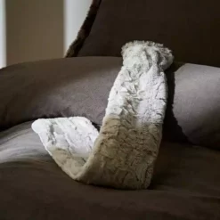 Dunelm Snow Leopard Long Hot Water Bottle