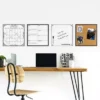 Wallpops White Dry Erase Organisation Board