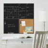 Wallpops Black 4 Piece Organisation Board