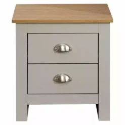 GFW Lancaster 2 Drawer Bedside Table -Dunelm Sales Store 30705694 alt05