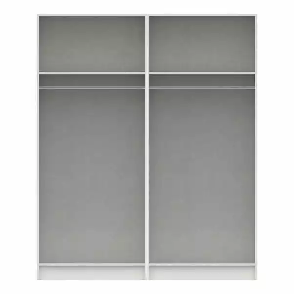 One Call Furniture Parker 4 Door Wardrobe, Mirrored 4 One Call Furniture Parker 4 Door Wardrobe, Mirrored - Image 4