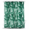 Dunelm Tropical Leaf Green Shower Curtain
