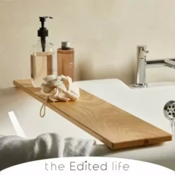The Edited Life Ash Wood Bath Rack