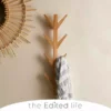 The Edited Life Ash Wood Wall Mounted Coat Hooks