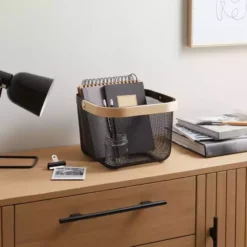 Dunelm Wire Basket With Wooden Handle