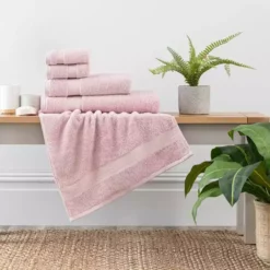 Dunelm Blush Egyptian Cotton Towel