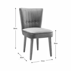 Dunelm Isla Velvet Dining Chair 11 Dunelm Isla Velvet Dining Chair -Dunelm Sales Store 30713369 alt09